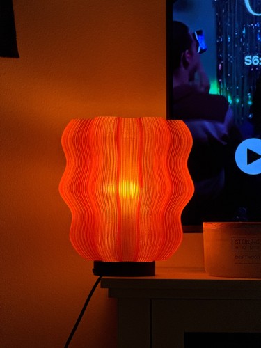 Lampada tavolo ondulata - lampada, da