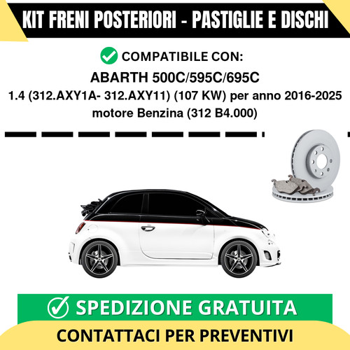 Kit freni posteriori - posteriori, per