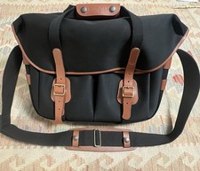Billingham Hadley Large Pro con tasca e tracolla, nero con pelle marrone
