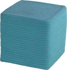 Macon Square Rope Pouf Ottoman