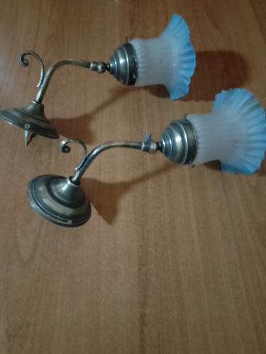 Coppia applique ottone - di,