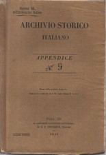 Appendice all'Archivio storico