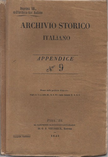 Appendice all archivio storico - all'archivio,