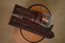 Handmade dark brown PAM strap
