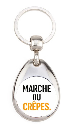 Marche crêpes porte clé - marche,