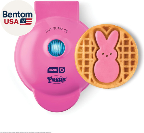 Peeps mini waffle maker - waffle,