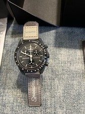 Swatch Mission To Mercury 42mm Cassa Nera in Bioceramic, Cinturino Grigio in...