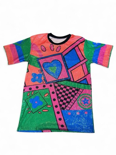 Abito shirt jumbo paillettes - shirt,