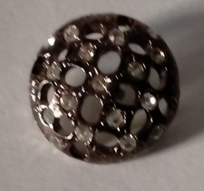 10 BOTTONI VINTAGE strass color  bronzo? vintage