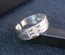 EGITTO fede di KARNAK o ATLANTIDE anello di RA  IN ARGENTO 925 MILLESIMI 