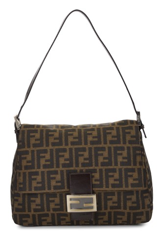 Fendi brown zucchino canvas - zucchino,