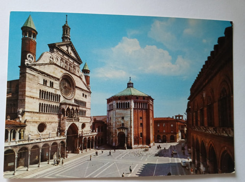 Cartolina cremona piazza del - -,