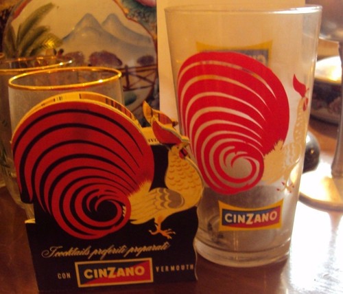 Cinzano gallo bicchere - cinzano, shaker