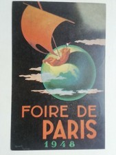ADVERTISING POSTCARD FOIRE DE