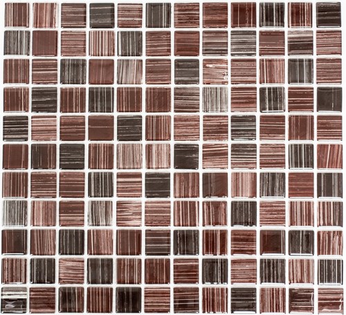 Mosaico vetro marrone a - di,