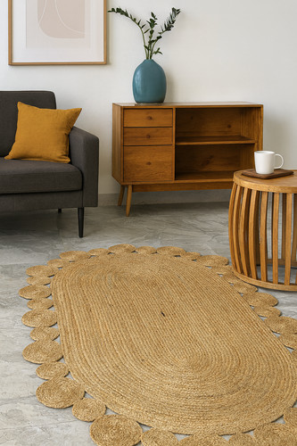 Oval natural handmade - oval, carpet