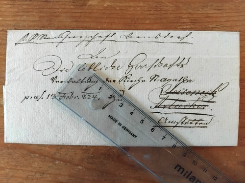 Antica lettera signore - lettera,