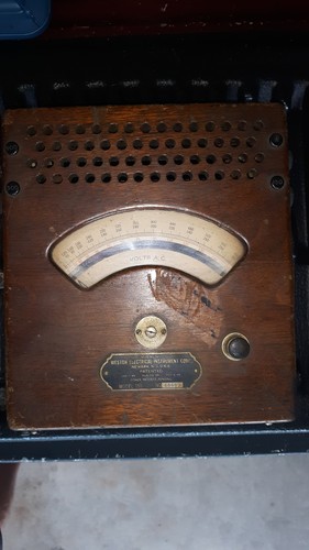 Voltmetro vintage weston - vintage,
