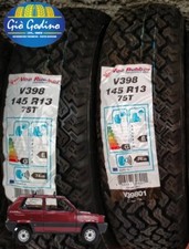 Coppia 2 Gomme TASSELLATE 145/80 R13 75T M+S Fuoristrada Disegno W160 Fiat Panda