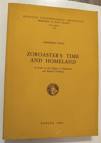 Gherardo gnoli zoroaster - gnoli, zoroaster's