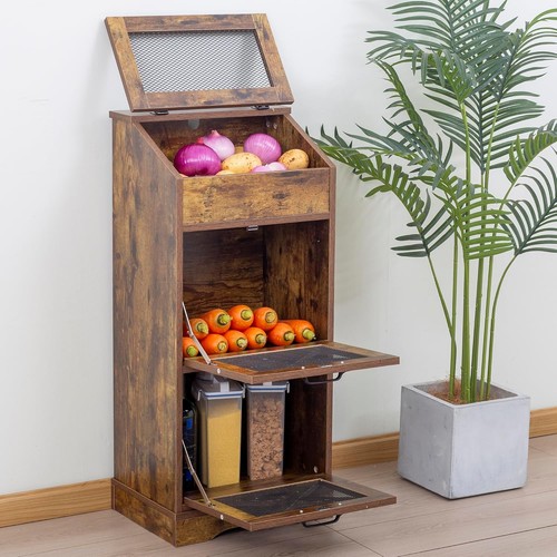 Pattumiera legno per - in,