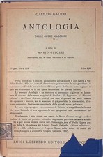 Galileo Galilei. Antologia delle opere maggiori - Gliozzi M - Loffredo Ed. 1938
