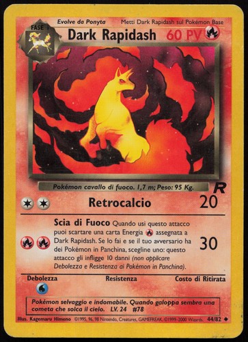 Dark rapidash non comune - dark, team