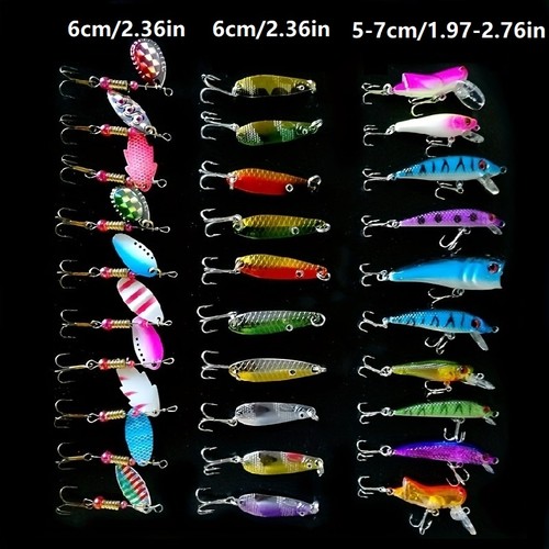 30pcs spoon spinner fishing - 30pcs,