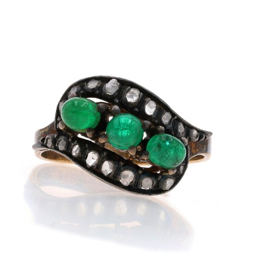 Argento smeraldo diamante - smeraldo, e