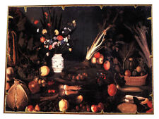 CARAVAGGIO, Natura morta, Stampa applicata a pannello MDF- Spessore cm 1 