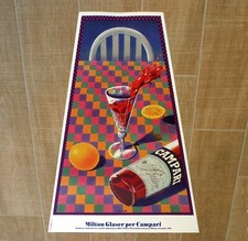 MILTON GLASER CAMPARI poster manifesto affiche Alcoholic Liqueur Aperitif A15