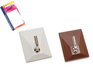 Ganci adesivi plastica 1 - ganci, in