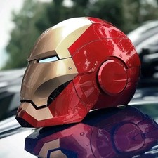 Casco Iron Man 1:1 Luminoso Apertura Manuale Modello Elettrico