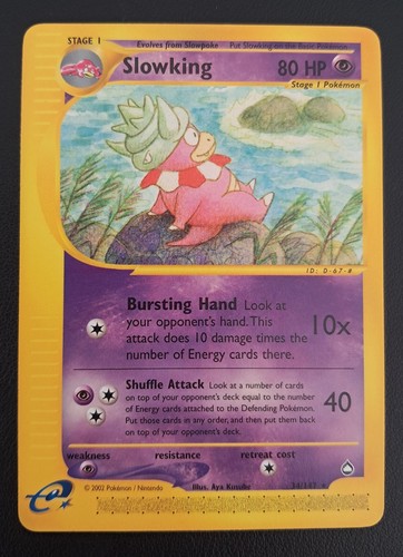 Pokemon card slowking - card,