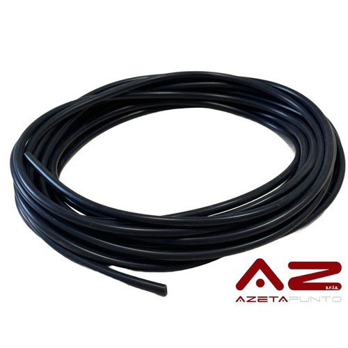 Tubo silicone nero - nero, 3mm