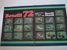 advertising Pubblicità 1972 BENELLI 125 2C/250 2C/MOTORELLA/EXPORT 50/MINIBIKE