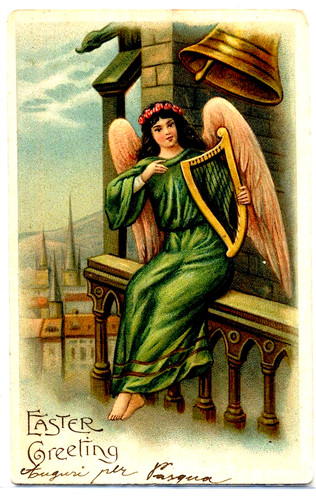 Buona pasqua con angelo - pasqua,