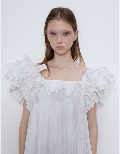 Zara abito donna plissettato - abito,