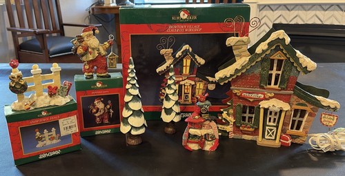Lotto babbo natale - natale, villaggio