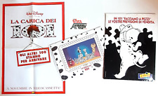 LA CARICA DEI 101  W .Disney  Busta promo  Film VHS+poster e litografia numerata