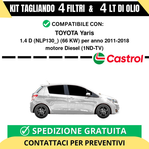 Tagliando per toyota yaris - toyota,