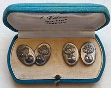 GEMELLI 3 REGGIMENTO GRANATIERI DI SARDEGNA ARGENTO MILITARE REGNO SAVOIA   