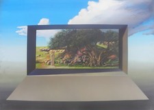 Filippo DE GASPERI (Milano 1928) PRESENZA ANCESTRALE OLIO su TELA cm 50x70 2001