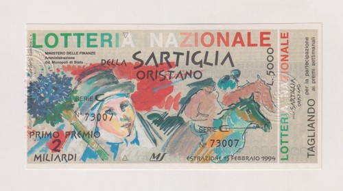 Biglietto lotteria della - biglietto,