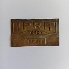 Targa IPRA Torino x radiatori