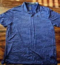 Nike Golf Dry Vapor Polo mimetica jacquard blu vuoto/blu royal profondo, taglia XL