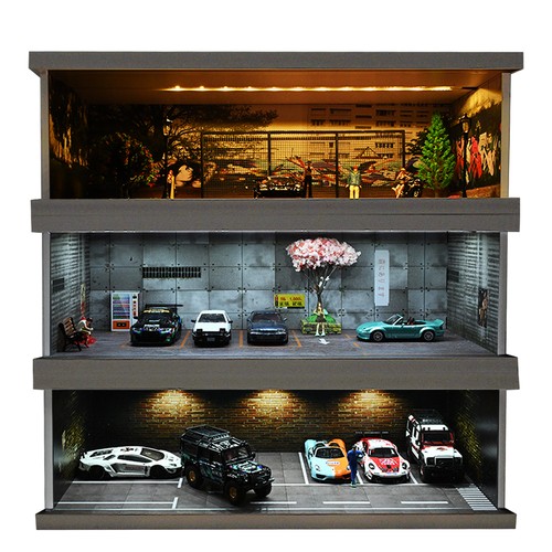 Diorama scala parcheggio - diorama, 1/64