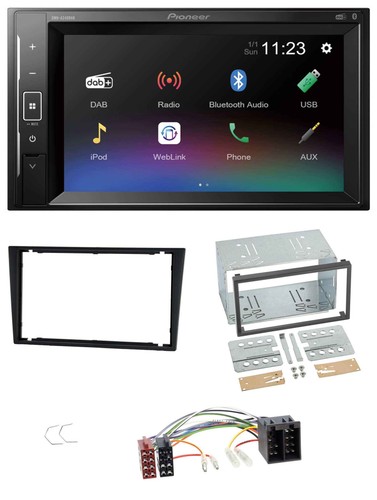 Pioneer dab mp3 2din bluetooth - 2din,