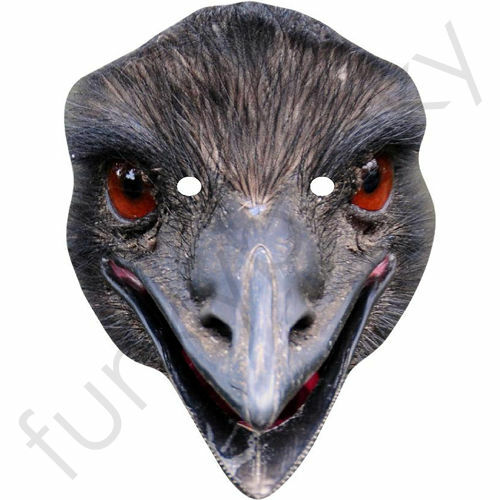 Maschera viso emu - emu, animal