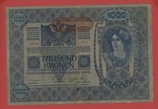 AUSTRIA 1000 CORONE (1919 )